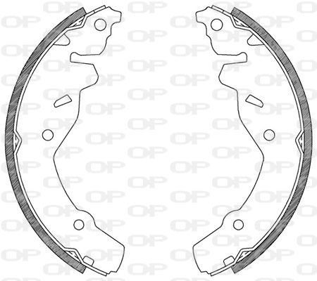 OPEN PARTS Комплект тормозных колодок BSA2106.00